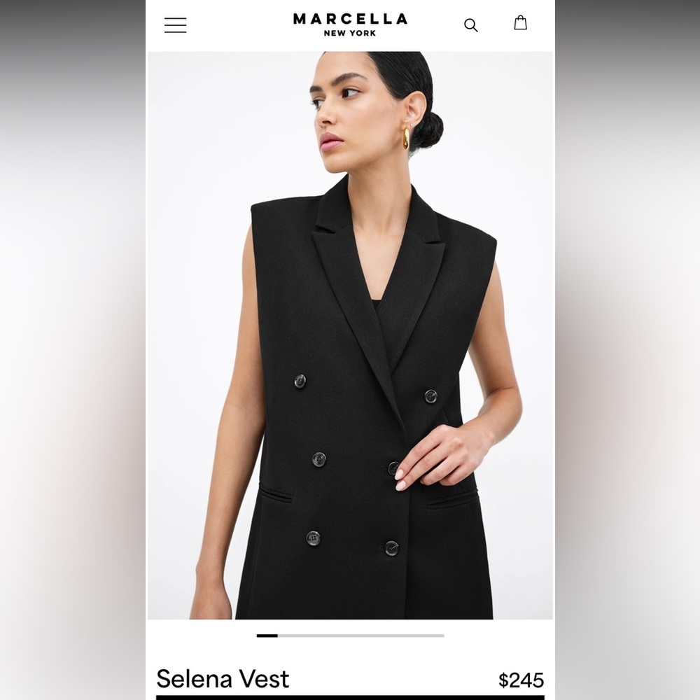 Marcella New York Selena Vest Size Small